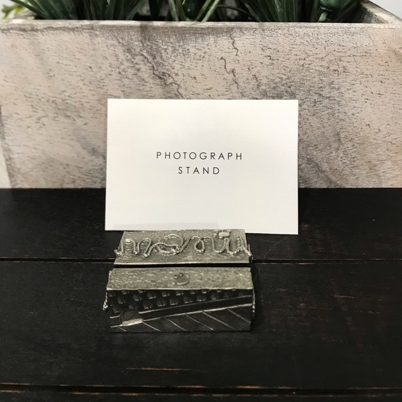 🆕VILMAIN PEWTER - MEOW PHOTO STAND - Picture 6 of 7